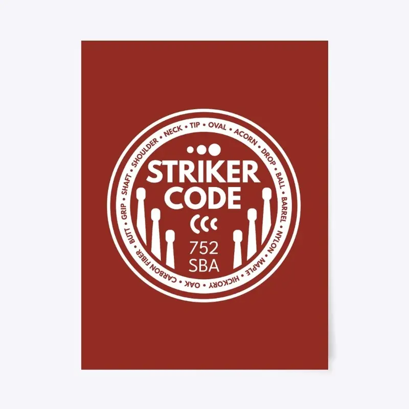 Striker Code Drum Sticks Merch