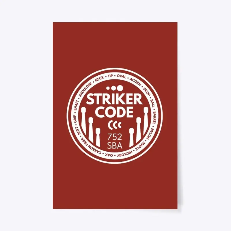 Striker Code Drum Sticks Merch