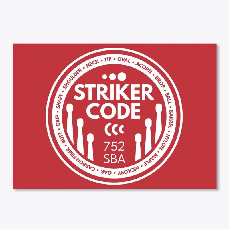 Striker Code Drum Sticks Merch